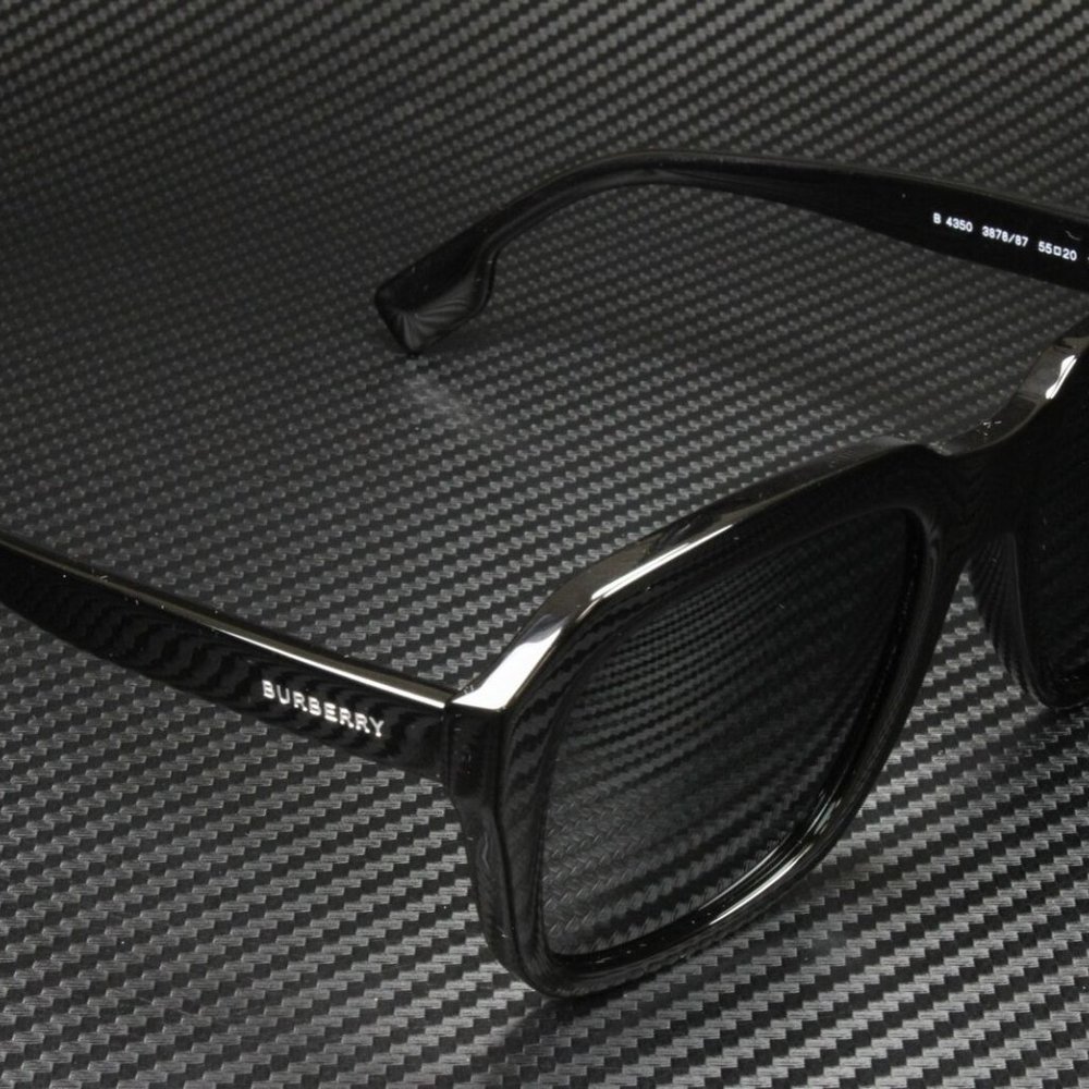 Burberry Black Men's 55mm Sunglasses New
